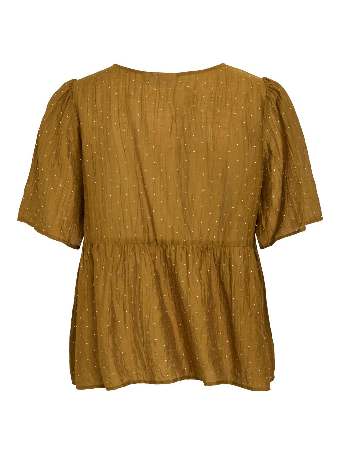 Vifallon Rhinestone bluse - Tapenade